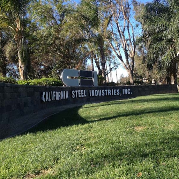 California Steel Industries sign