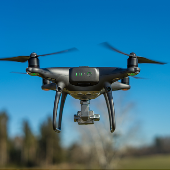 Drone flying